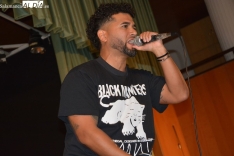 El IES Mateo Hernández celebra el Día Internacional de la Inmigración con el rapero Edwing Vladimir. Foto de Fernando Sánchez